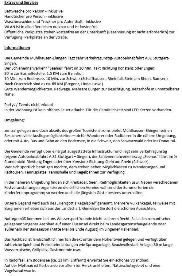 Ferienwohnung Kraehennest In Den Hegaubergen - Naehe Bodensee Muhlhausen-Ehingen Εξωτερικό φωτογραφία